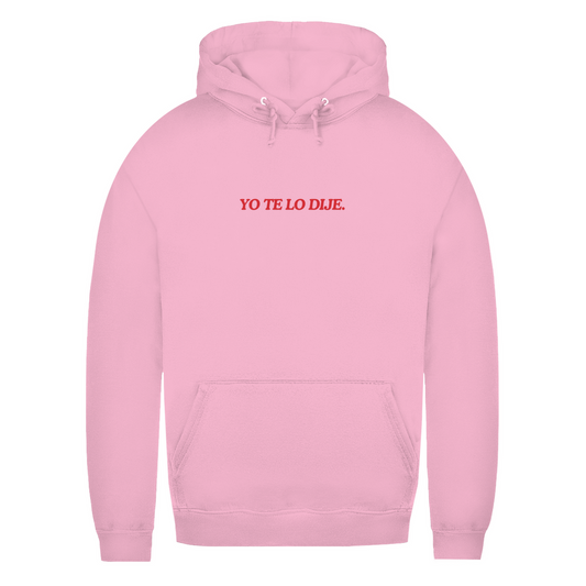 „YO TE LO DIJE.“ – Damen Hoodie mit Kapuze