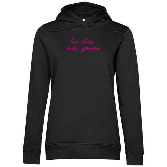 „MÁS PERREO“ – Damen Hoodie mit Kapuze